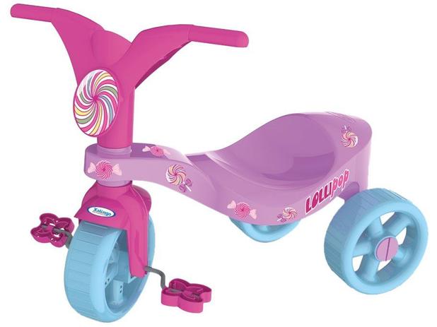 Triciclo Infantil Motoca Mickey com Empurrador e Proteção Xalingo