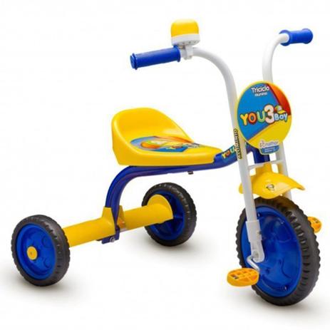 Triciclo Masculino You 3 Boy Azul - Colli bikes Menor preço em Triciclo Masculino You 3 Boy Azul - Colli bikes