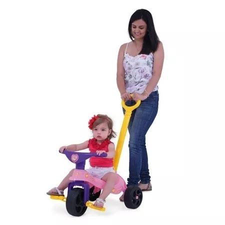 Triciclo Menina Fofinha com Empurrador 2 a 4 anos - Xalingo Menor preço em Triciclo Menina Fofinha com Empurrador 2 a 4 anos - Xalingo
