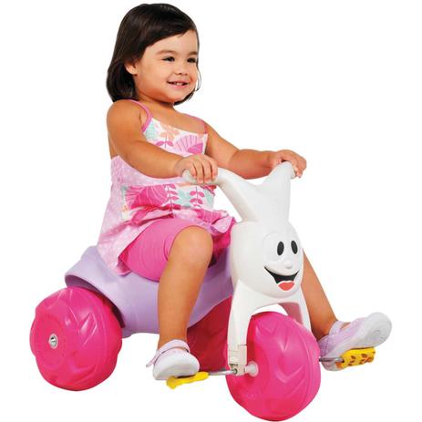 Triciclo Meu Primeiro TICO-TICO Gatinha - Brinq. bandeirante Menor preço em Triciclo Meu Primeiro TICO-TICO Gatinha - Brinq. bandeirante
