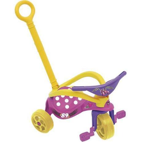 Triciclo Minnie Com Empurrador E Proteção - Xalingo Menor preço em Triciclo Minnie Com Empurrador E Proteção - Xalingo
