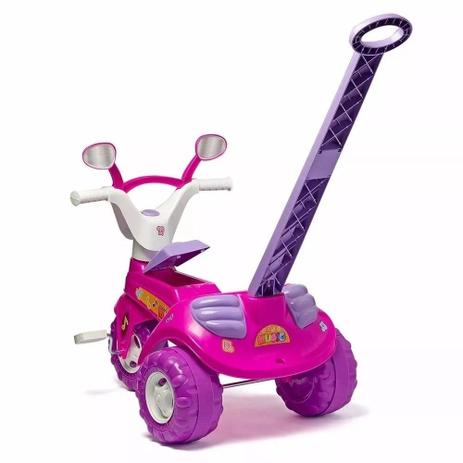 Triciclo Motoquinha Velotrol Infantil Com Empurrador Baby Music Rosa Cotiplas - Cotiplás Menor preço em Triciclo Motoquinha Velotrol Infantil Com Empurrador Baby Music Rosa Cotiplas - Cotiplás