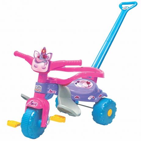 Triciclo pedal tico tico uni love com luz - magic toys Menor preço em Triciclo pedal tico tico uni love com luz - magic toys
