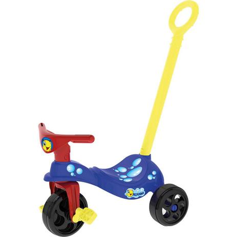 Triciclo Peixinho Com Empurrador 07495 Xalingo Menor preço em Triciclo Peixinho Com Empurrador 07495 Xalingo