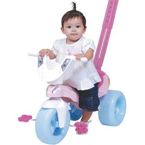 Triciclo Pepita Com Empurrador Xalingo 1 A 4 Anos Menor preço em Triciclo Pepita Com Empurrador Xalingo 1 A 4 Anos