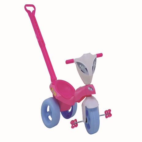 Triciclo pepita motoca com empurrador - xalingo Menor preço em Triciclo pepita motoca com empurrador - xalingo