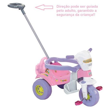 Triciclo ticotico bichos rosa s/ som - Magic toys Menor preço em Triciclo ticotico bichos rosa s/ som - Magic toys