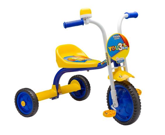 Triciclo You 3 Boy Aro 5 - Nathor Menor preço em Triciclo You 3 Boy Aro 5 - Nathor