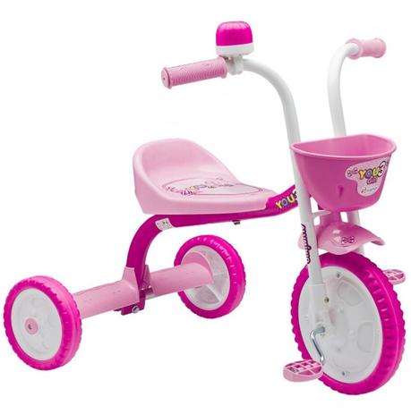 Triciclo You 3 Girl Aro 5 - Nathor Menor preço em Triciclo You 3 Girl Aro 5 - Nathor