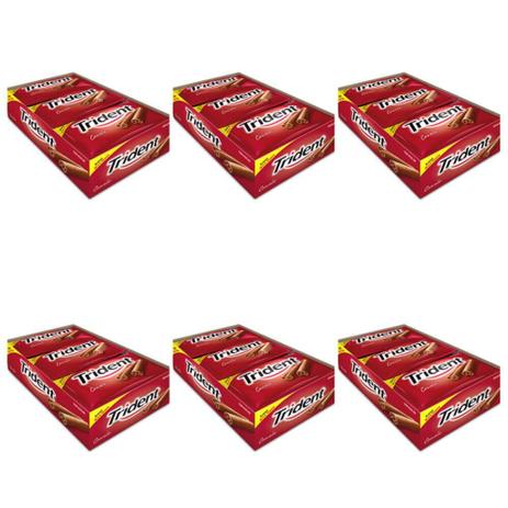 Trident Canela Chiclete Caixa C/21 (Kit C/06) Menor preço em Trident Canela Chiclete Caixa C/21 (Kit C/06)