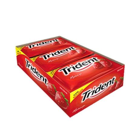Trident Chiclete Morango C/21 Menor preço em Trident Chiclete Morango C/21