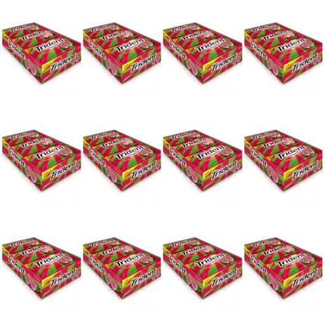 Trident Melancia Chiclete Caixa C/21 (Kit C/12) Menor preço em Trident Melancia Chiclete Caixa C/21 (Kit C/12)