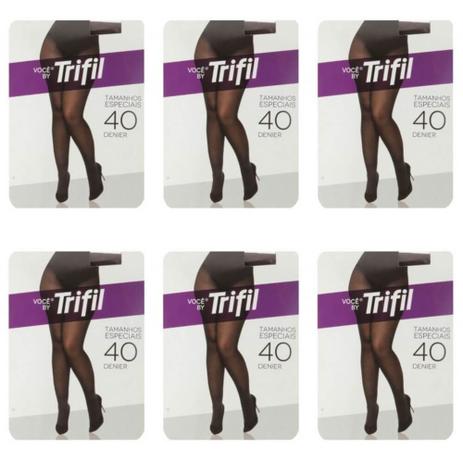 Trifil Europeu Meia Calça Preta G (Kit C/06) Menor preço em Trifil Europeu Meia Calça Preta G (Kit C/06)