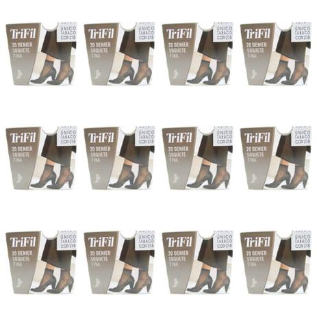 Trifil Meia Soquete Tabaco Tamanho U (Kit C/12) Menor preço em Trifil Meia Soquete Tabaco Tamanho U (Kit C/12)