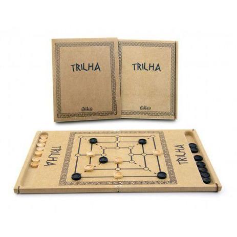 Trilha - Jogo de Tabuleiro em Madeira Mitra Menor preço em Trilha - Jogo de Tabuleiro em Madeira Mitra