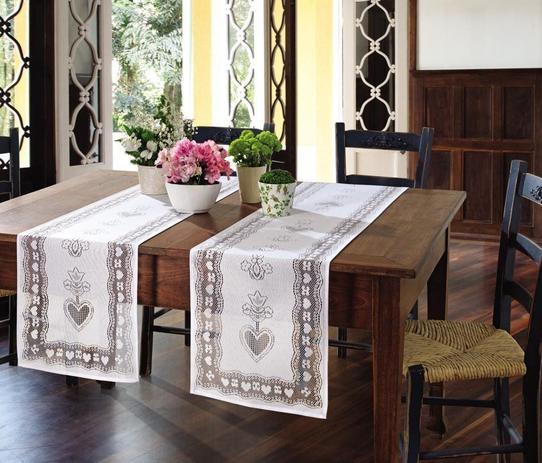 Trilho de mesa de Crochê Lace 35 x 170 cm Lepper Menor preço em Trilho de mesa de Crochê Lace 35 x 170 cm Lepper