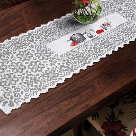 Trilho de mesa rendado 0,40 x 1,50 utensílios - interlar Menor preço em Trilho de mesa rendado 0,40 x 1,50 utensílios - interlar