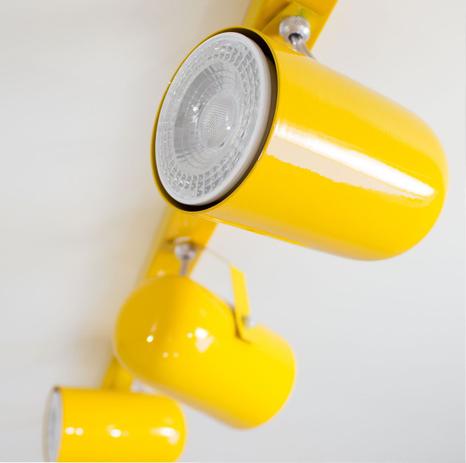 Trilho p/ Lâmpada PAR 20 com 5 spots amarelo ST959 - Starlumen Menor preço em Trilho p/ Lâmpada PAR 20 com 5 spots amarelo ST959 - Starlumen