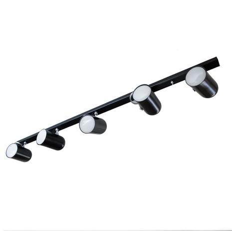 Trilho p/ Lâmpada PAR 20 com 5 SPOTS PRETO st959 - Starlumen Menor preço em Trilho p/ Lâmpada PAR 20 com 5 SPOTS PRETO st959 - Starlumen
