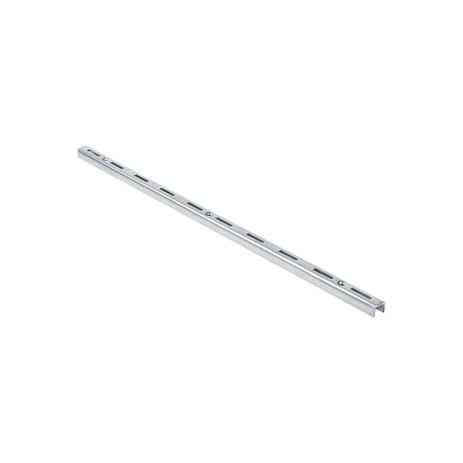 Trilho para Prateleira Versátil em Aço Zincado 100cm - Fico ferragens Menor preço em Trilho para Prateleira Versátil em Aço Zincado 100cm - Fico ferragens