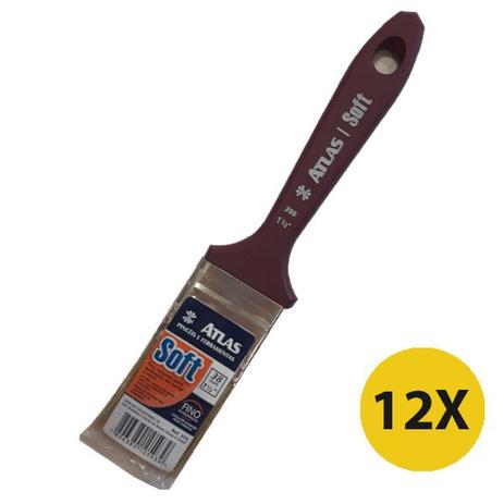 Trincha Pincel Verniz E Stain Atlas 1 1/2 Polegada 355 12 Unidades Menor preço em Trincha Pincel Verniz E Stain Atlas 1 1/2 Polegada 355 12 Unidades