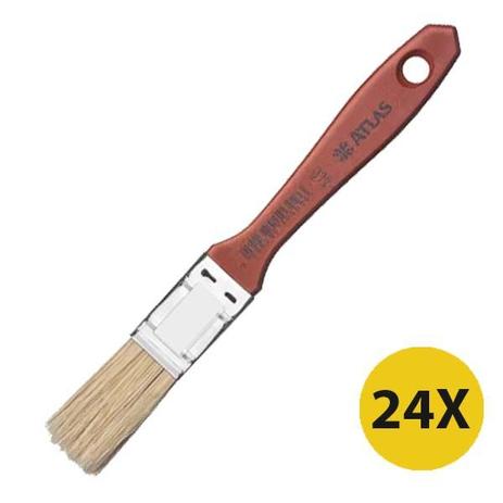 Trincha Pincel Verniz E Stain Atlas 1 1/2 Polegada 396 24 Unidades Menor preço em Trincha Pincel Verniz E Stain Atlas 1 1/2 Polegada 396 24 Unidades
