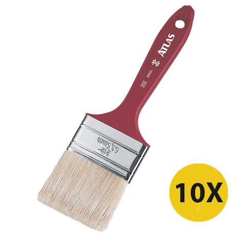 Menor preço em Trincha Pincel Verniz E Stain Atlas 2 1/2 Polegada 355 10 Unidades