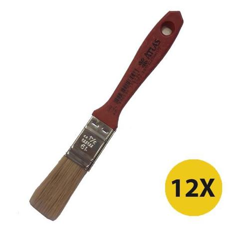 Trincha Pincel Verniz E Stain Atlas 3/4 Polegada 396 12 Unidades Menor preço em Trincha Pincel Verniz E Stain Atlas 3/4 Polegada 396 12 Unidades