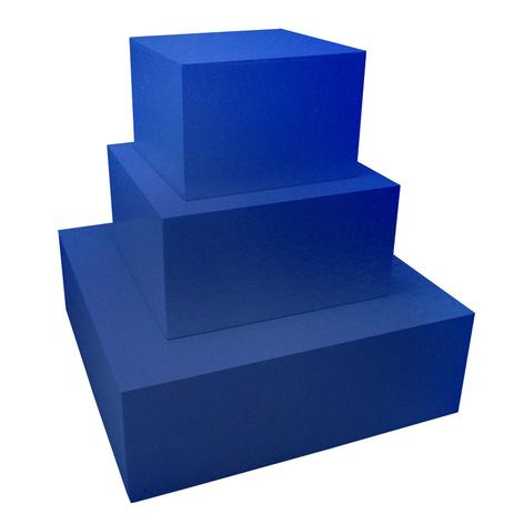 Trio De Caixa Quadrada P/ Bolo Fake Sem Tampa Mdf 3mm Pintado Azul Marinho - Atacadão do artesanato mdf Menor preço em Trio De Caixa Quadrada P/ Bolo Fake Sem Tampa Mdf 3mm Pintado Azul Marinho - Atacadão do artesanato mdf
