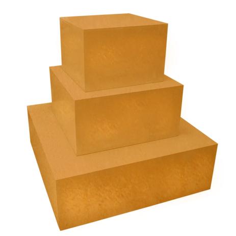 Trio De Caixa Quadrada P/ Bolo Fake Sem Tampa Mdf 3mm Pintado Envernizado - Atacadão do artesanato mdf Menor preço em Trio De Caixa Quadrada P/ Bolo Fake Sem Tampa Mdf 3mm Pintado Envernizado - Atacadão do artesanato mdf