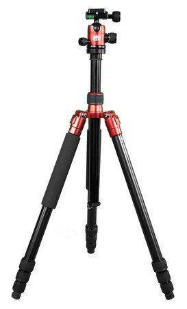 Tripé / Monopé Profissional com Cabeça Ball Head para até 6Kg (Vermelho) - Com Bolsa de Transporte - Worldview Menor preço em Tripé / Monopé Profissional com Cabeça Ball Head para até 6Kg (Vermelho) - Com Bolsa de Transporte - Worldview