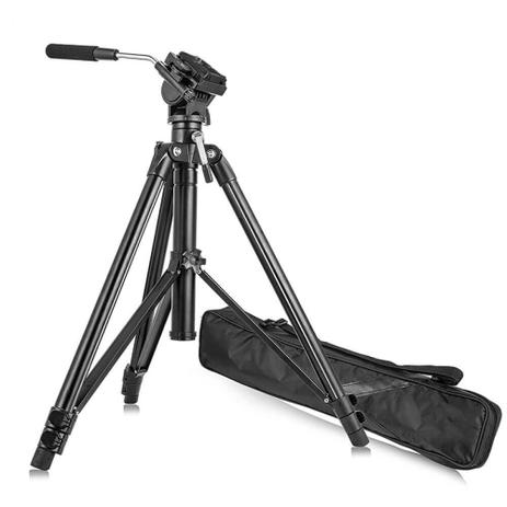 Tripé Profissional com Cabeça Semi-Hidráulica Panorâmica para até 6Kg - Com Bolsa de Transporte Inclusa - Kingjoy Menor preço em Tripé Profissional com Cabeça Semi-Hidráulica Panorâmica para até 6Kg - Com Bolsa de Transporte Inclusa - Kingjoy