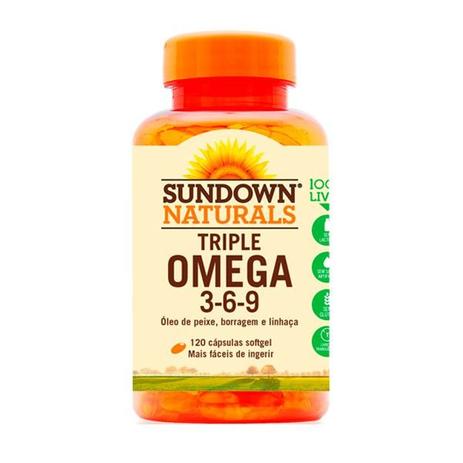 Triple Ômega 3-6-9 - 120 Cápsulas - Sundown - Sundown naturals Menor preço em Triple Ômega 3-6-9 - 120 Cápsulas - Sundown - Sundown naturals