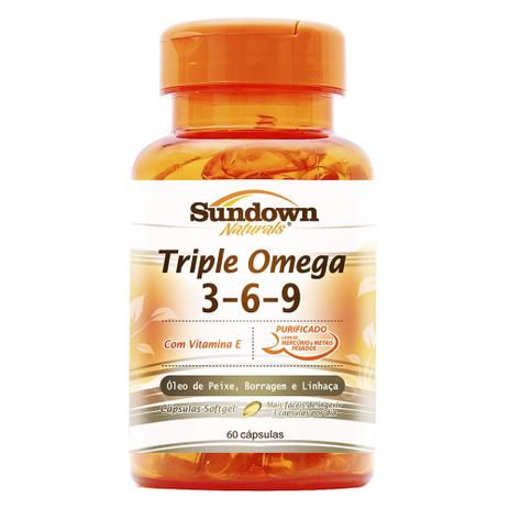 Triple Ômega 3-6-9 - 60 Cápsulas - Sundown Menor preço em Triple Ômega 3-6-9 - 60 Cápsulas - Sundown