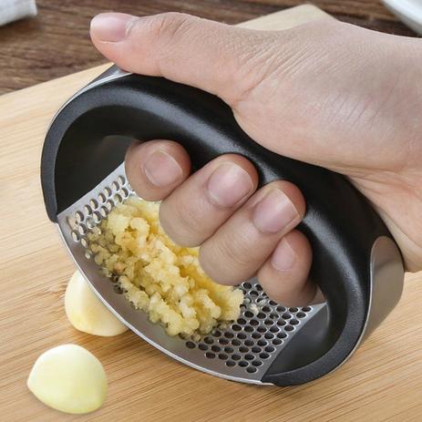 Triturador Amassador De Alho Manual De Aço Inox Com Pressão - -- Menor preço em Triturador Amassador De Alho Manual De Aço Inox Com Pressão - --