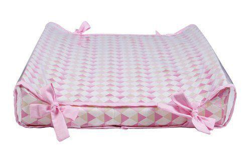 Trocador Americano Bandeirola Rosa - Bebê enxovais Menor preço em Trocador Americano Bandeirola Rosa - Bebê enxovais