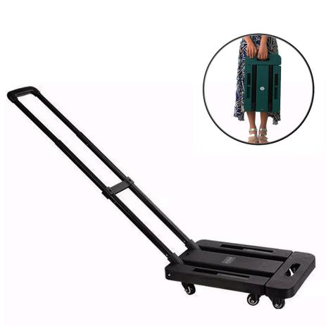 Menor preço em Trolley Carrinho Carga Plataforma Dobravel 6 Rodas 200 Kg - Pdv