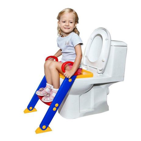 Troninho Infantil Com Escada Assento Redutor Vaso Sanitário - TOILET TRAINER Menor preço em Troninho Infantil Com Escada Assento Redutor Vaso Sanitário - TOILET TRAINER