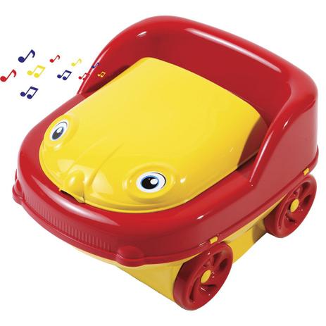 Troninho Musical com Redutor Pit Stop Styll Baby - Amarelo Menor preço em Troninho Musical com Redutor Pit Stop Styll Baby - Amarelo