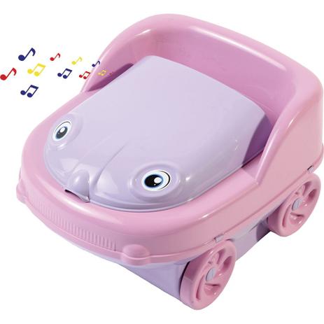 Troninho Musical com Redutor Pit Stop Styll Baby - Lilás Menor preço em Troninho Musical com Redutor Pit Stop Styll Baby - Lilás