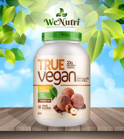 TRUE Vegan Proteína de Ervilha e Arroz - Chocolate com Avelã TRUE Source 837g - True source nutrition Menor preço em TRUE Vegan Proteína de Ervilha e Arroz - Chocolate com Avelã TRUE Source 837g - True source nutrition