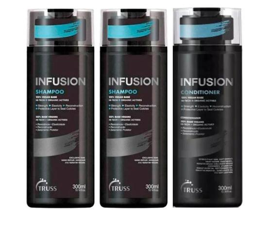 Truss Infusion Shampoo + Shampoo + Condicionador 300ml Menor preço em Truss Infusion Shampoo + Shampoo + Condicionador 300ml
