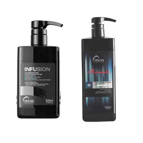 Truss Shampoo Bidimensional 1000ml + Truss Professional Infusion 650ml Menor preço em Truss Shampoo Bidimensional 1000ml + Truss Professional Infusion 650ml