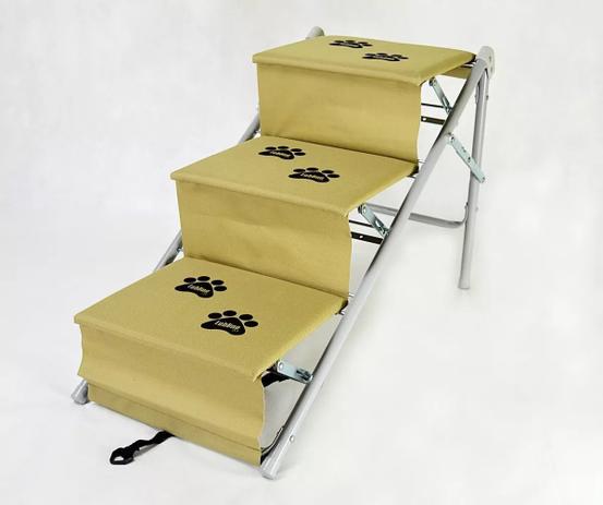 Tubline Escada Para Cães Cachorro Dobravel Rampa Pet cor Bege Menor preço em Tubline Escada Para Cães Cachorro Dobravel Rampa Pet cor Bege