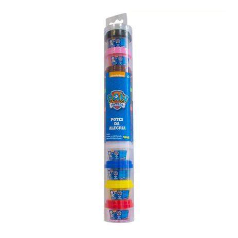 Tubo Massinha Patrulha Canina 10 Potes Coloridos - Sunny Menor preço em Tubo Massinha Patrulha Canina 10 Potes Coloridos - Sunny