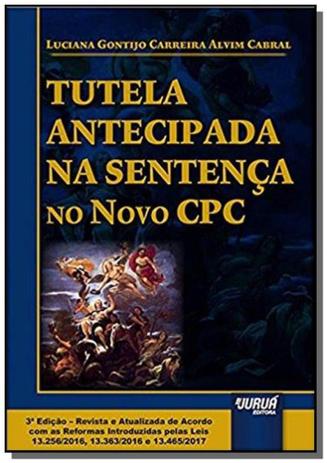Tutela antecipada na sentenca no novo cpc - de aco - Jurua Menor preço em Tutela antecipada na sentenca no novo cpc - de aco - Jurua
