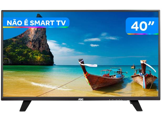 TV 40” Full HD LED AOC LE40F1465 - 2 HDMI 1 USB DTV