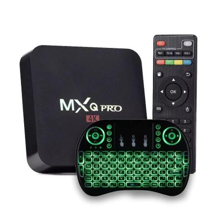 Tv Bx Midia Streaming MXQ-Pro 4k + Mini Teclado Universal Smart Tv Com Led - Ott Menor preço em Tv Bx Midia Streaming MXQ-Pro 4k + Mini Teclado Universal Smart Tv Com Led - Ott