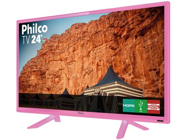 TV HD D-LED 24” Philco PTV24C10DR 2 HDMI - 2 HDMI 1 USB