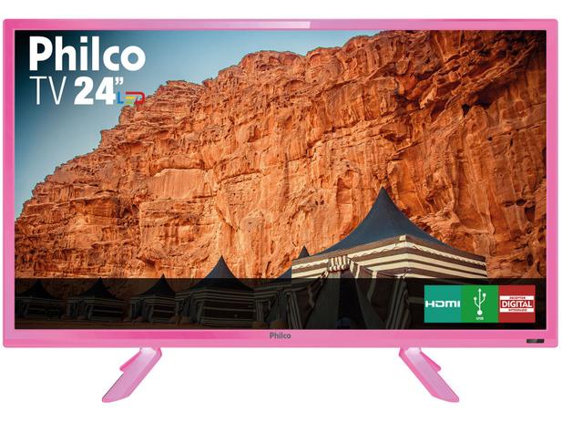 TV HD D-LED 24” Philco PTV24C10DR 2 HDMI - 2 HDMI 1 USB
